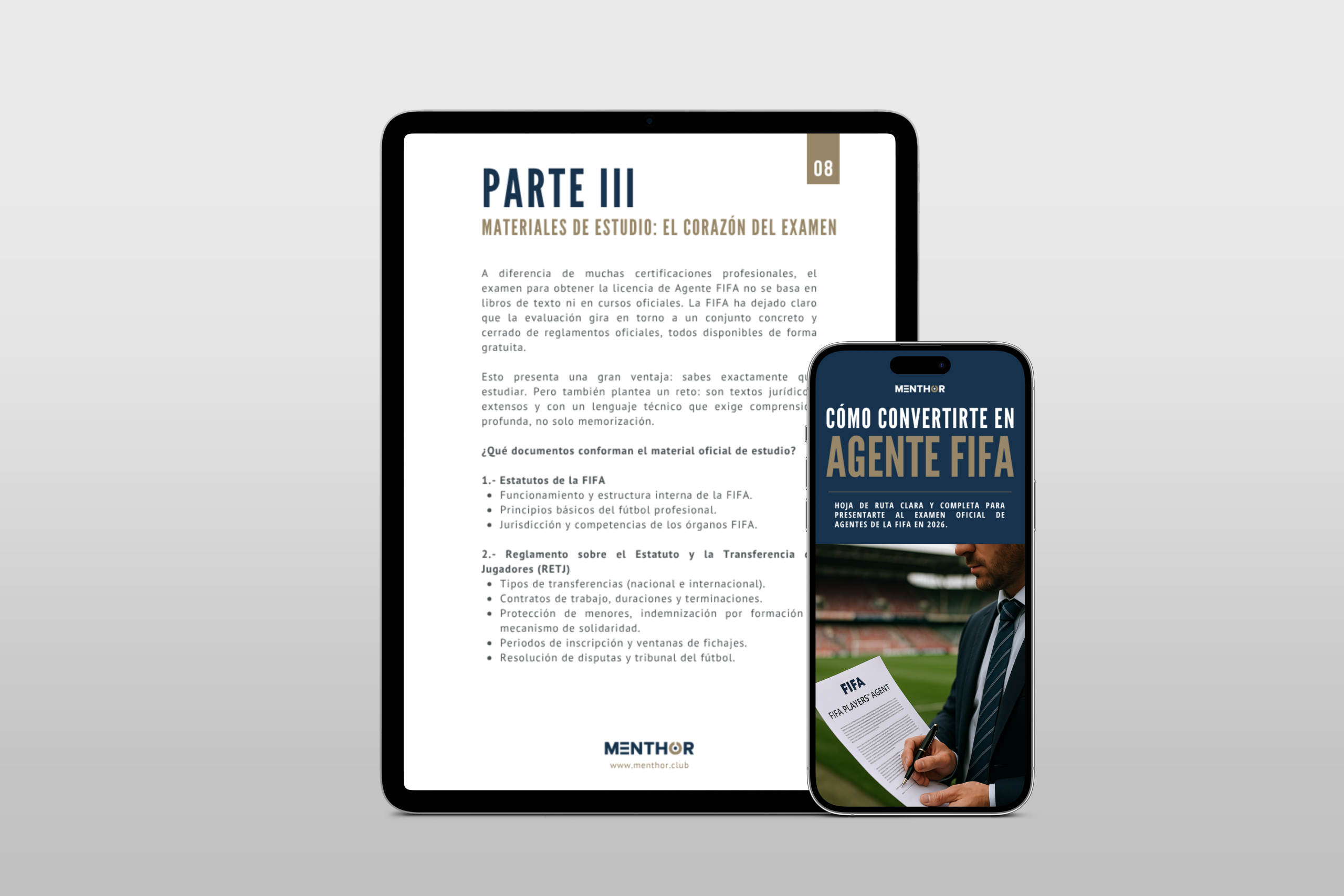 Portada de la guía para ser Agente FIFA en móvil y tableta